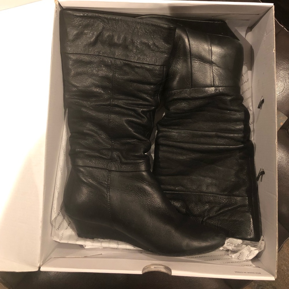 Aldo Leather Black Boots